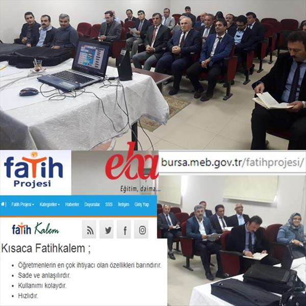 Bursa Gürsu Fatih Projesi ve yeni EBA bilgilendirme toplantısı