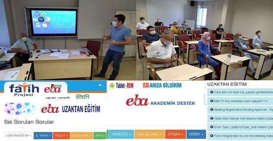  İl Milli Eğitim Şube Müdürü Emin KÜÇÜK' ün katılımıyla Fatih projesi değerlendirme toplantısı yapıldı.