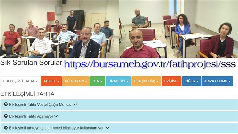 Bursa Fatih Projesi eğitmenleri toplantısı