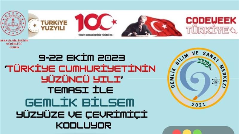 Kod Haftası 2023 Teması "Türkiye Cumhuriyetinin Yüzüncü Yılı" Etkinliği