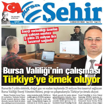 Bursa Şehir Gazetesi'ndeki Haberimiz