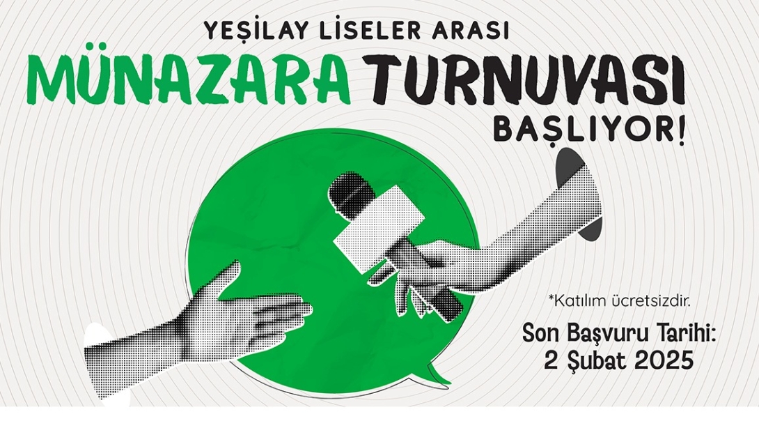 Yeşilay Liseler Arası Ödüllü  Münazara Turnuvası İçin Başvurular Başladı